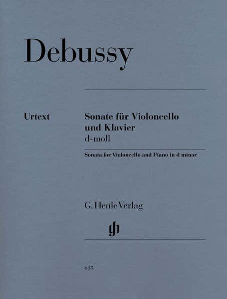Henle Verlag Debussy C. - Sonata For Violoncello And Piano