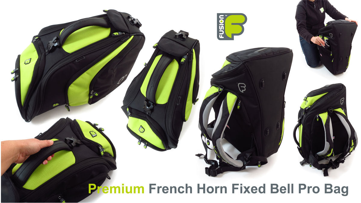 Premium Pro Black/Green Horn (Fixed Bell) Case
