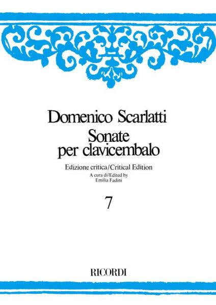Ricordi SCARLATTI D. - SONATE PER CLAVICEMBALO - VOLUME VII - CLAVECIN