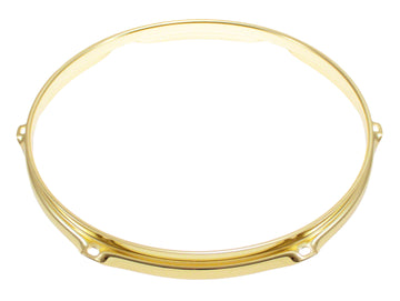 H23-1-6BR - 10" 6 HOLES BRASS 2.3MM SUPER TRIPLE FLANGE DRUM HOOP