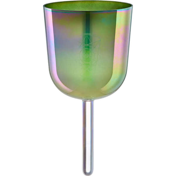 Sonic Energy 5.75" Essence Solfeggio Crystal Singing Bowl Ut 396 Hz Olive Green