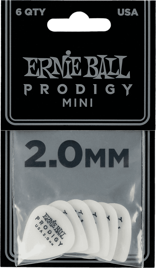 Picks Prodigy Bag of 6 White Mini 2mm