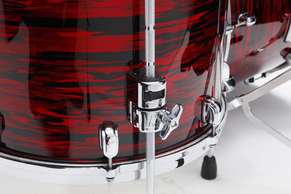 STARCLASSIC MAPLE ROCK 22 DRUM KIT CHROME SHELL HARDWARE RED OYSTER