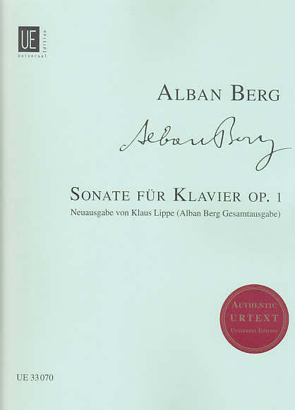 Schott Berg Alban - Sonate Pour Piano Op.1