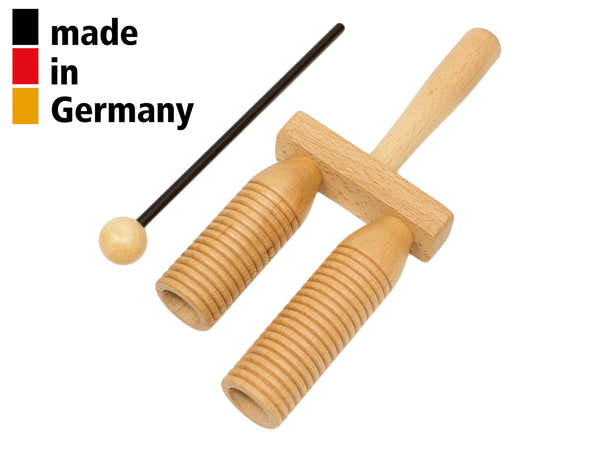 SMALL AGOGO BEECH 2 TONE WITH BEATER - 3+