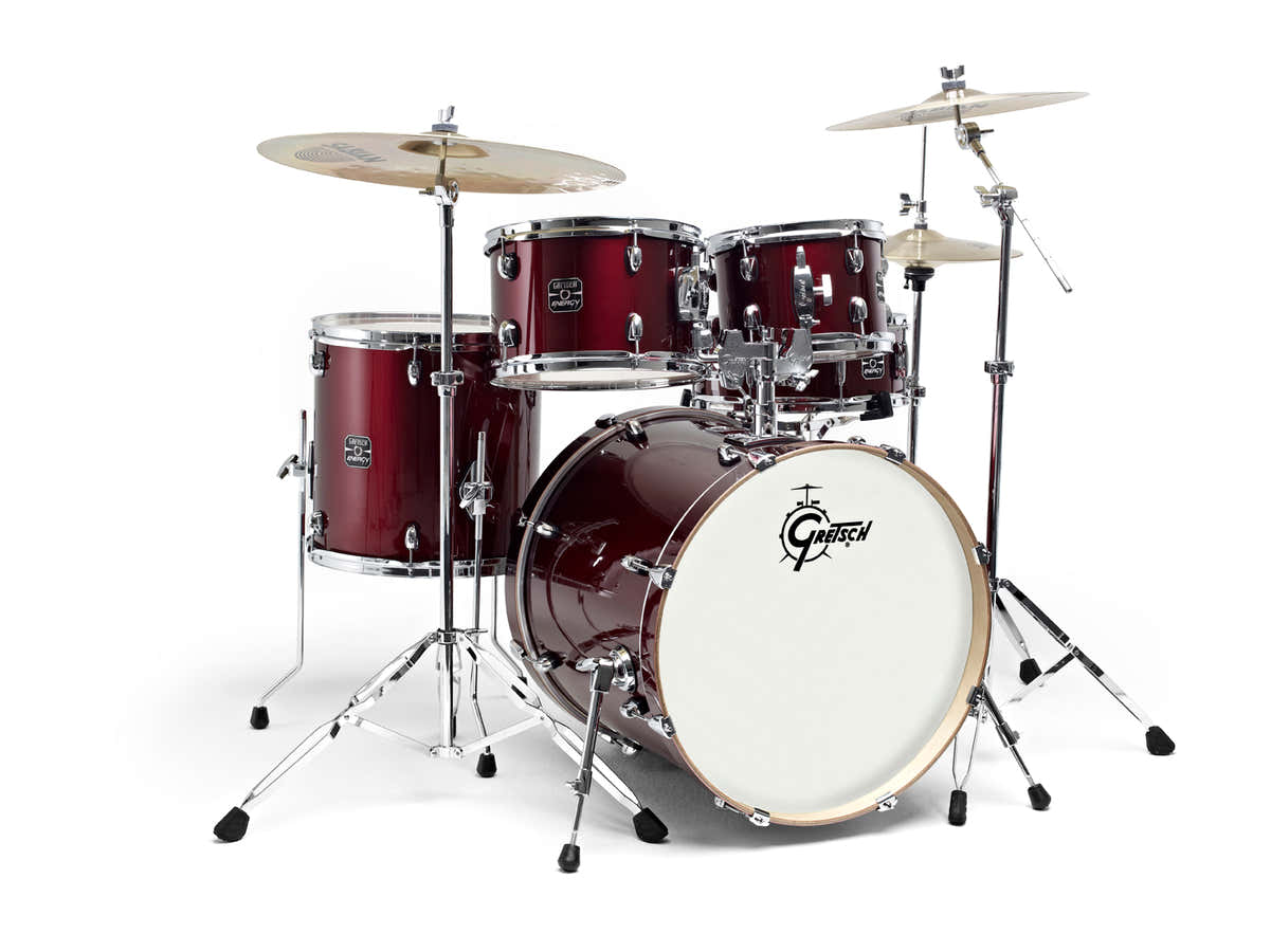 GE2-E605TK-WR- NEW ENERGY FUSION 20" WINE RED + PAISTE 101 CYMBALS