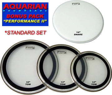 PERFORMANCE II STANDARD DRUM HEAD SET 12"/13"/16" + SNARE 14"