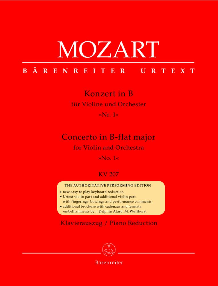 Moz W.A. - Concerto N°1 En Sib Majeur Kv 27 - Violon Piano