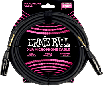 MICROPHONE CABLES CLASSIC XLR MALE/XLR FEMALE 6M BLACK