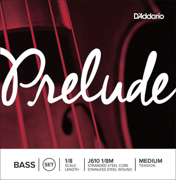 SET OF STRINGS FOR DOUBLE BASS PRELUDE NECK 1/8 TENSION MEDIUM