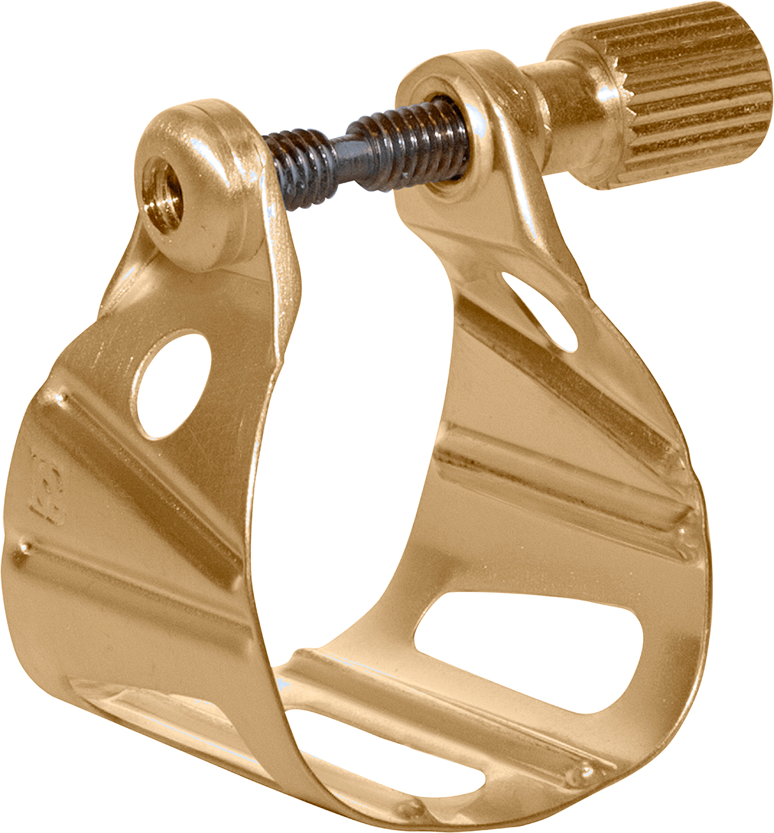 GOLD PLATED JAZZ LIGATURE - ALTO/TENOR SAX METAL MOUTHPIECE