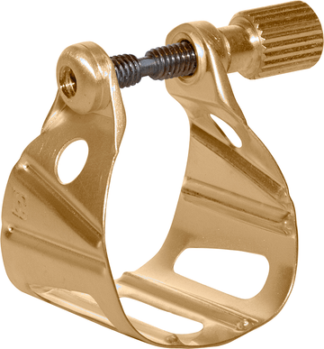 GOLD PLATED JAZZ LIGATURE - ALTO/TENOR SAX METAL MOUTHPIECE