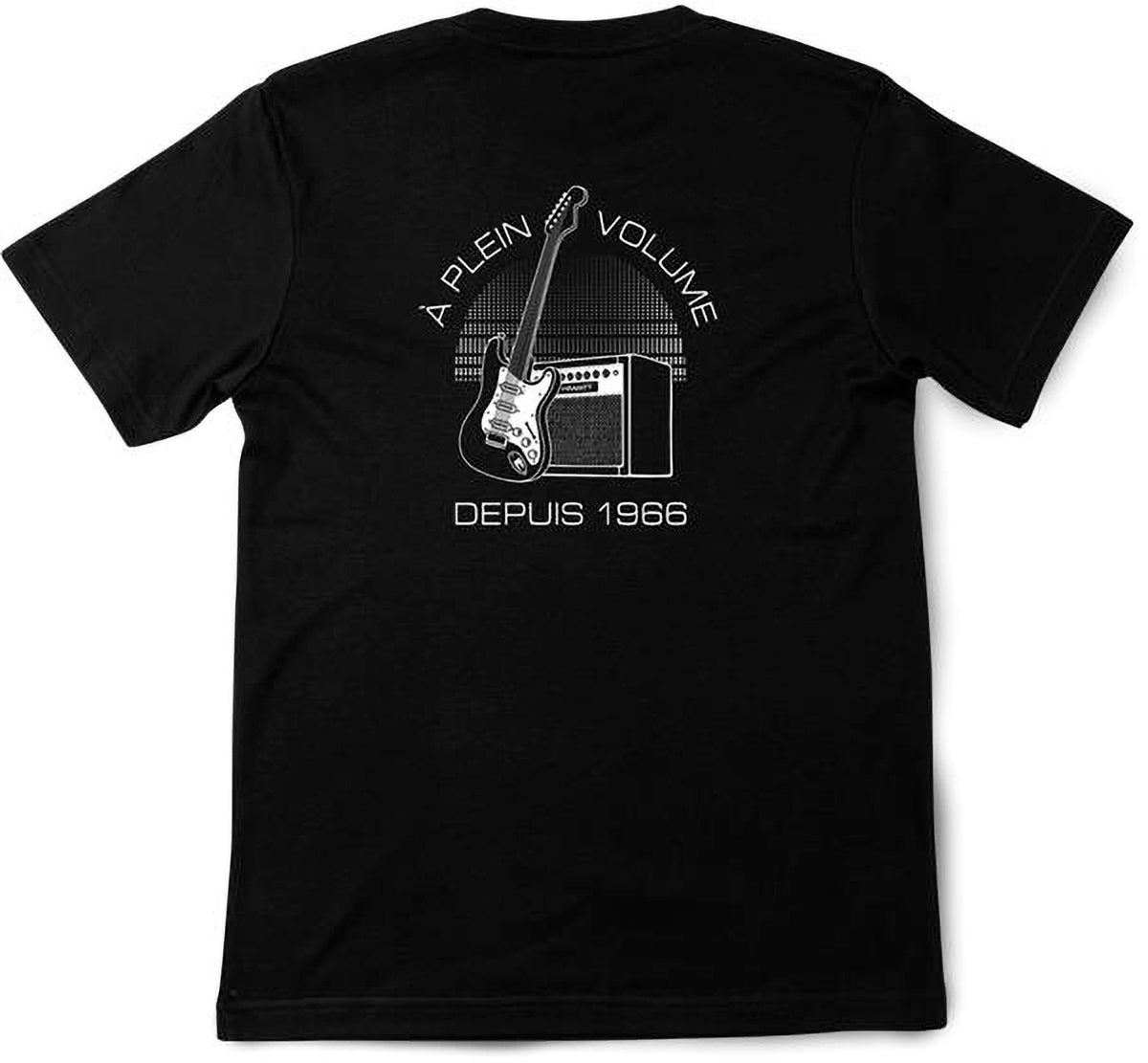 Black T-Shirt White Classic Logo XL-Size