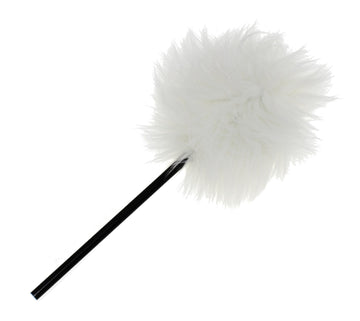209W - BD KICK BEATER - WHITE FURRY - BLACK SHAFT