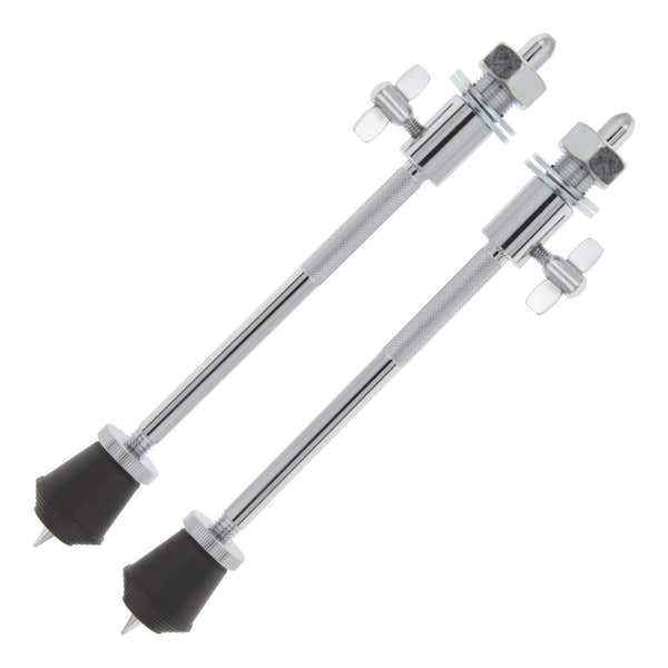BDS11 "RETRO" ADJUSTABLE STRAIGHT BASS DRUM SPURS X2
