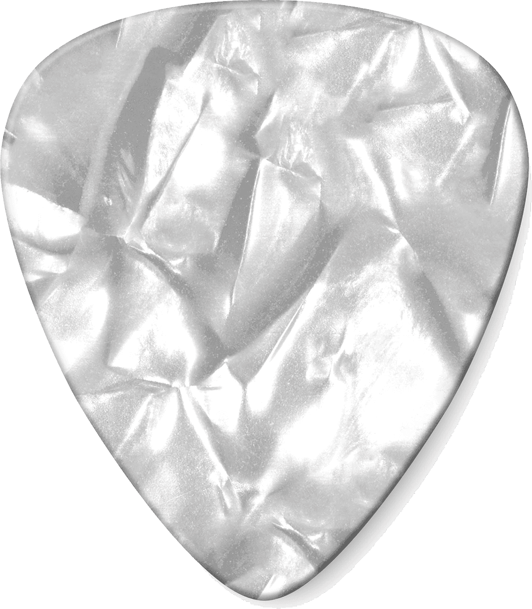12 x Medium Celluloid White Perloid