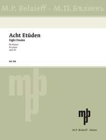Skrjabin Alexander - 8 Etudes Op.42 - Piano