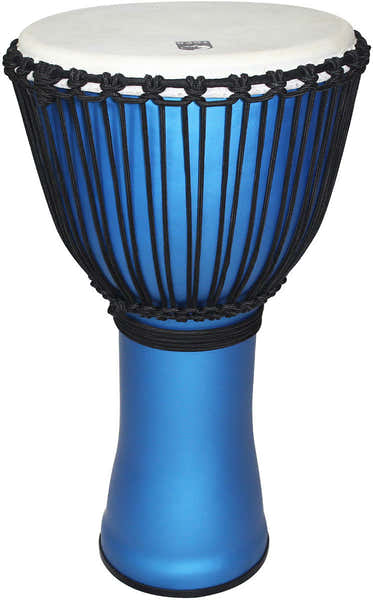 Toca Djembe Freestyle Rope Tuned Ocean Blue Matte Sfdj-14Ob