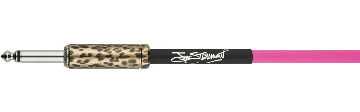 JOE STRUMMER 13' INSTRUMENT CABLE PINK LEOPARD