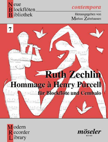 Zechlin Ruth - Hommage À Henry Purcell - Soprano- Or Ténor Recorder And Harpsichord