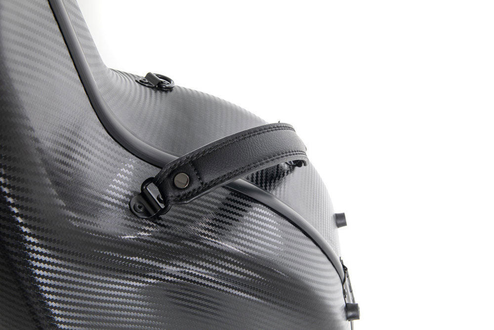 CELLO CASE POLYCARBONAT 4.6 4/4 BLACK ROLLY