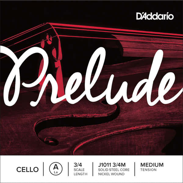 D'ADDARIO 3/4 PRELUDE CELLO SINGLE A STRING SCALE MEDIUM TENSION