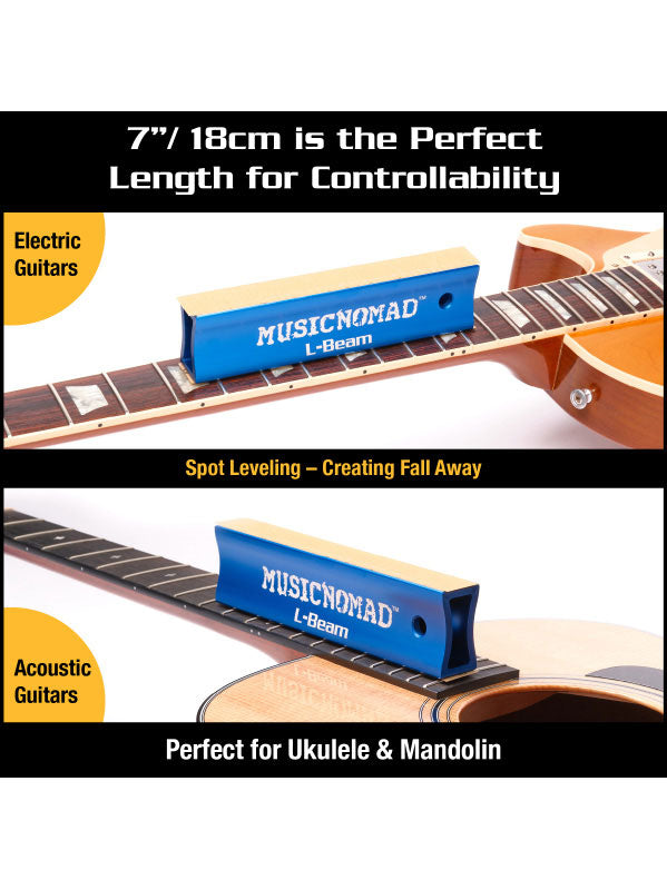 MN810 L-BEAM FRET LEVEL SANDING BAR FOR GUITARS UKULELES MANDOLIN - 18 CM