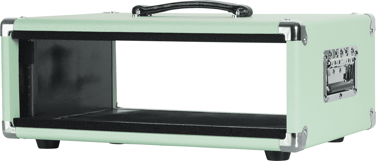 WOODEN RACK 3U VINTAGE AMP SURF GREEN