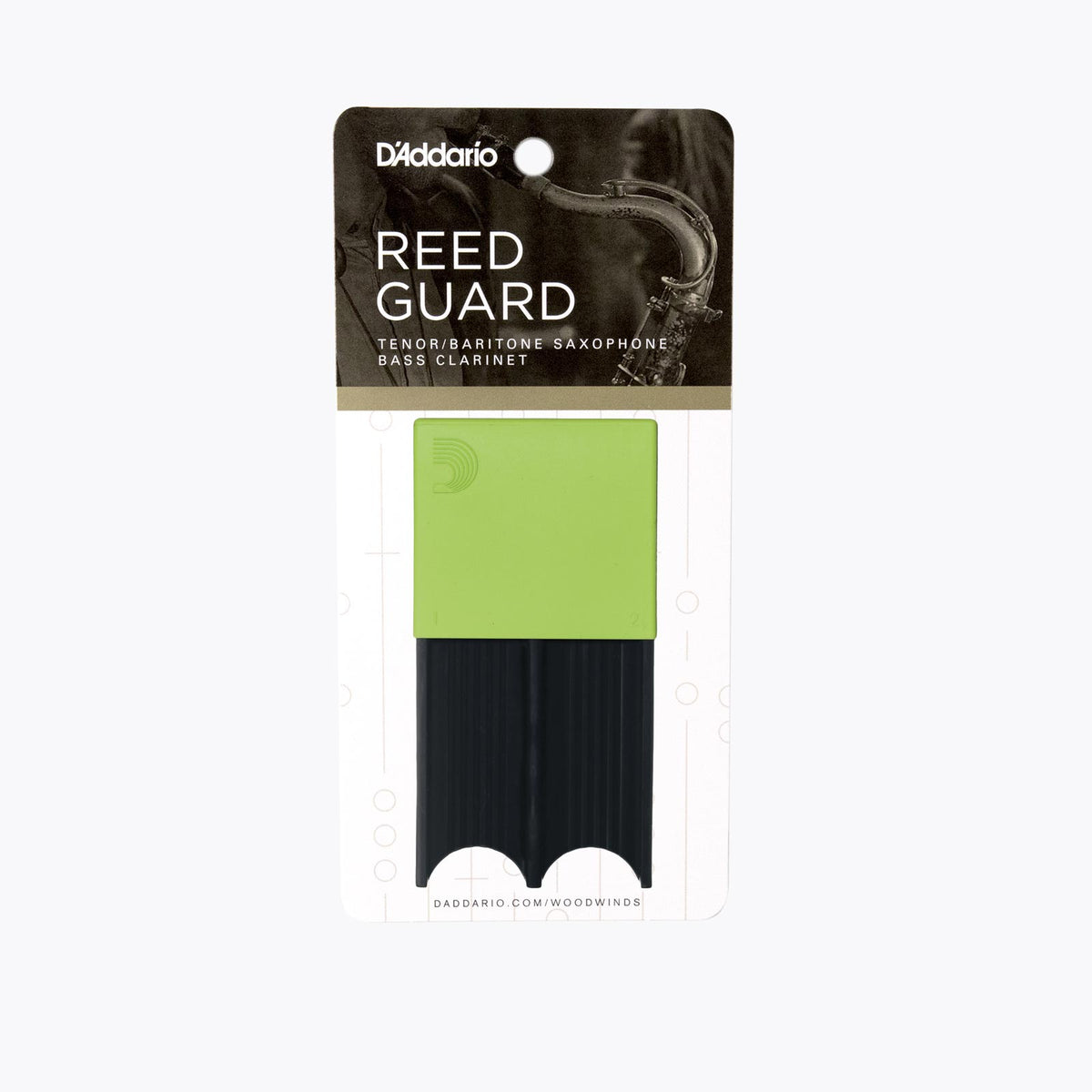 REED GUARD FOR TENOR/BARITONE SAX AND BASS CLARINET - GREEN