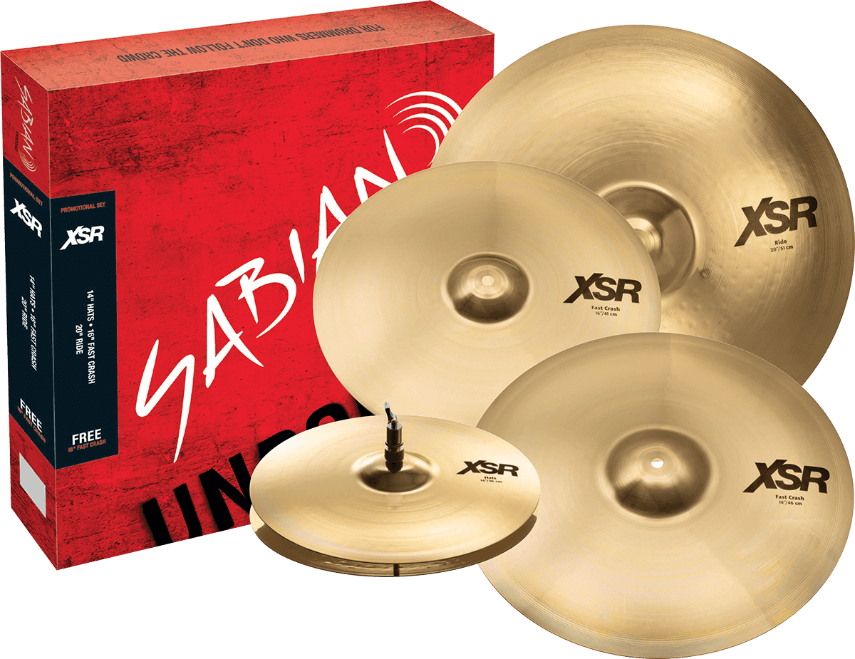 XSR55GB - XSR Pack Harmonic 14/16/2 + 18" Crash +9 DAYS TRIAL DRUMEO