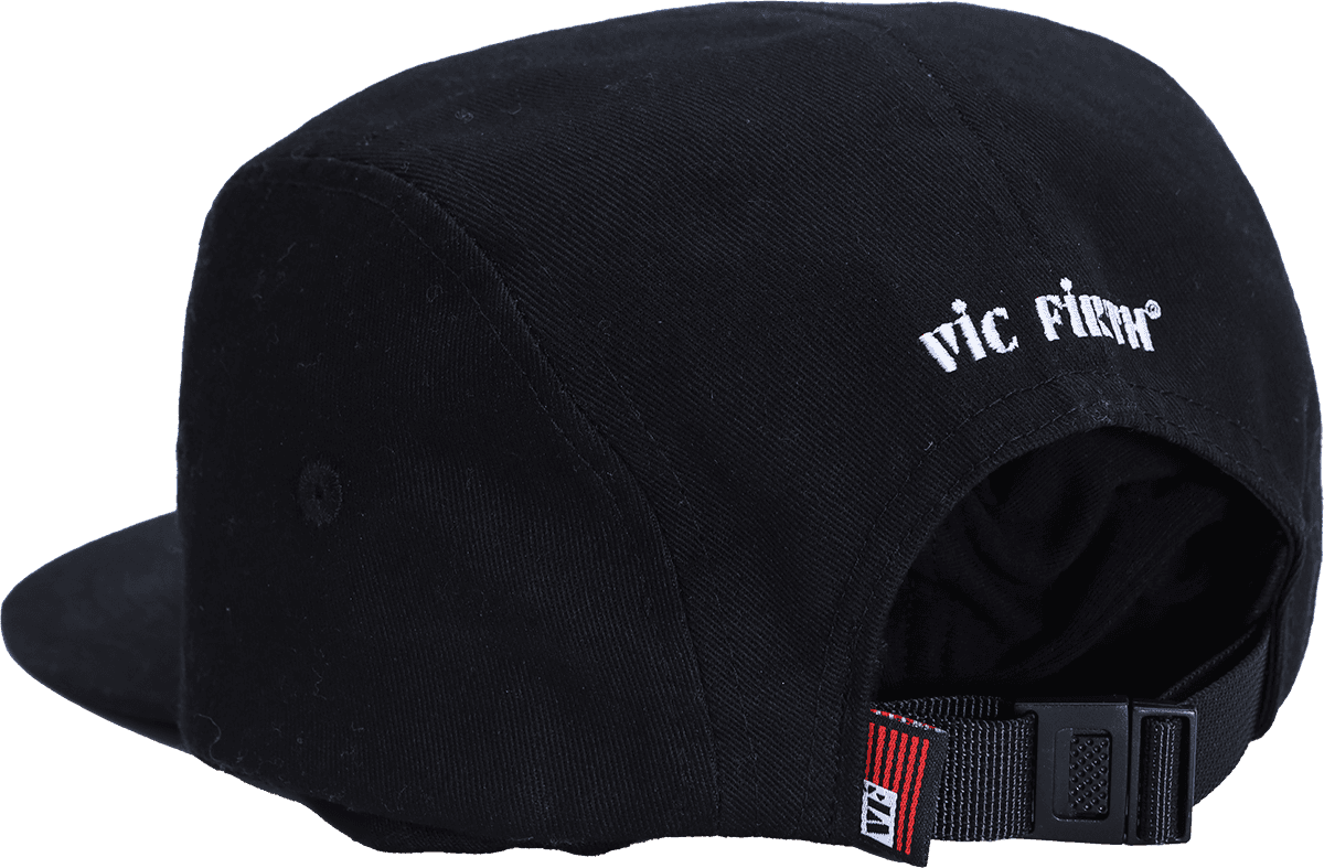 Black 5-Panel Camp Hat