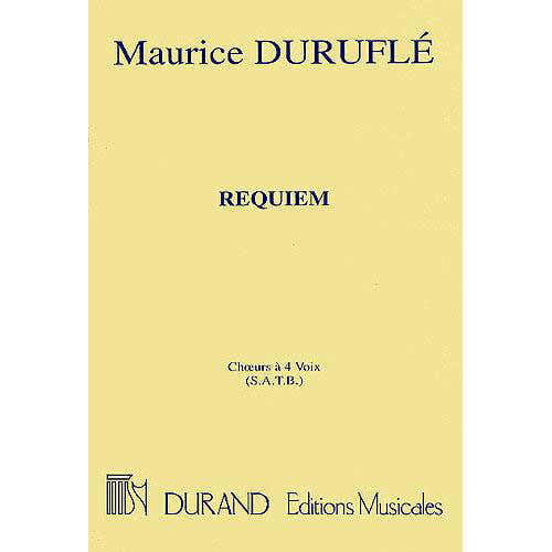 Durand Durufle M. - Requiem Choeurs A Quatre Voix (s.a.t.b.) - Choeur