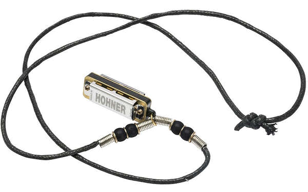Mini Harp Necklace Black - 4 Holes