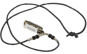 Mini Harp Necklace Black - 4 Holes