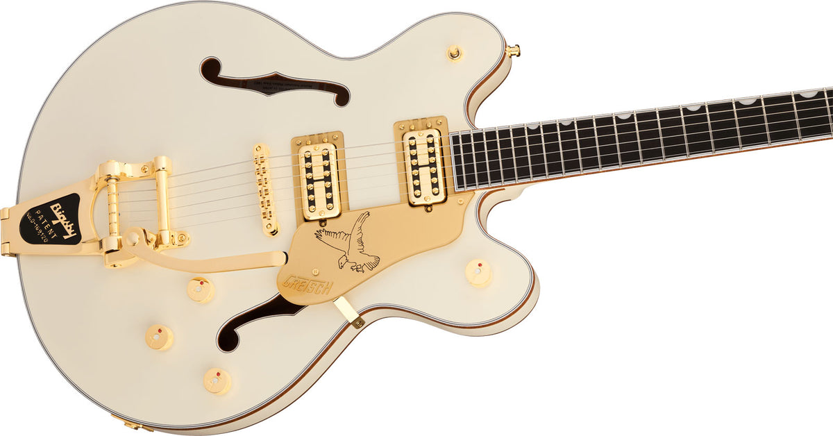 Falcon Center Block LTD Bigsby and Gold Hardware EBO Vintage White