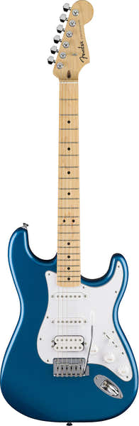 Standard Stratocaster HSS MN White Pickguard Aqua Marine Metallic