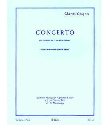 Chaynes Charles - Concerto - Trompette & Piano
