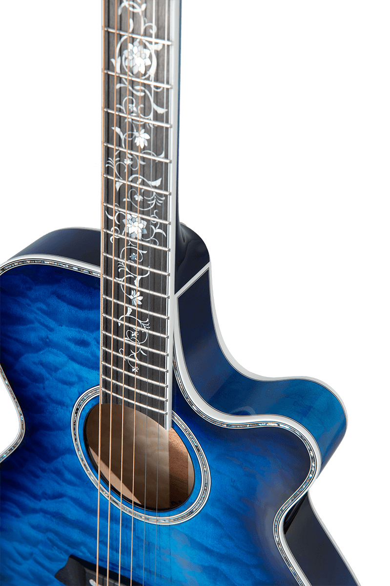 Japan Thin Line Series Tsp100 Fx Cutaway Quilt Dark Blue Sunburst