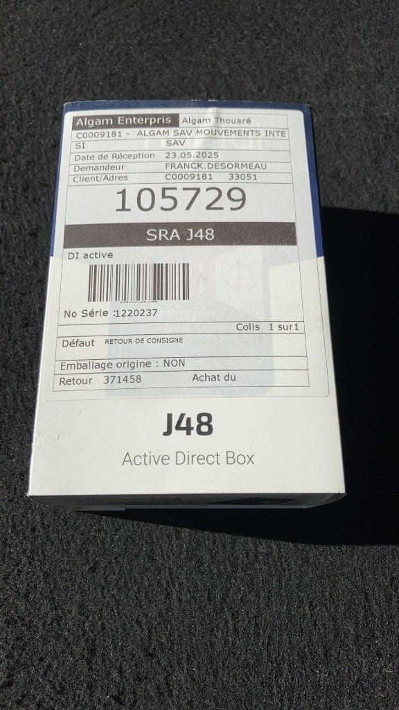 J48 active DI + phantom power 48V - B stock
