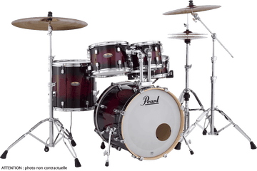 Decade Maple Fusion 20 Gloss Deep Red Burst