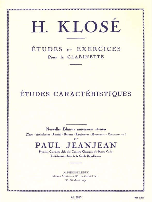 Etudes Et Exercices Pour La Clarinette
