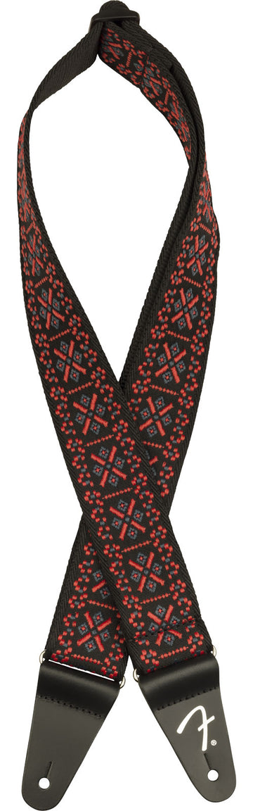 PASADENA WOVEN STRAP LATTICE RED 2"