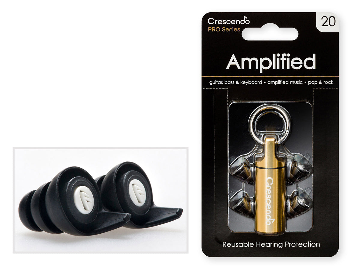 Crescendo PRO AMPLIFIED 20 - FLAT DAMPING FILTERS - PROTECTION SNR 17DB