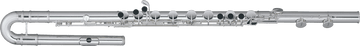 305 Bass Flute Quantz - Curved Head + C Foot