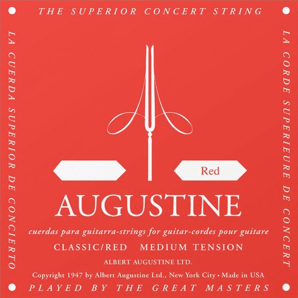 Augustine D - Red Normal Gauge (Single String)