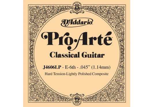 D'ADDARIO J4606LP PRO-ARTE COMPOSITE CLASSICAL GUITAR SINGLE STRING HARD TENSION SIXTH STRING