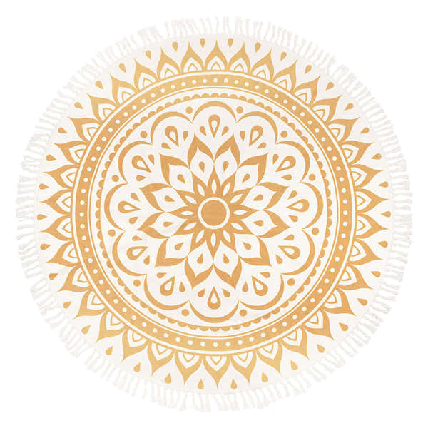 SONIC ENERGY MEDITATION RUG VINTAGE GOLD
