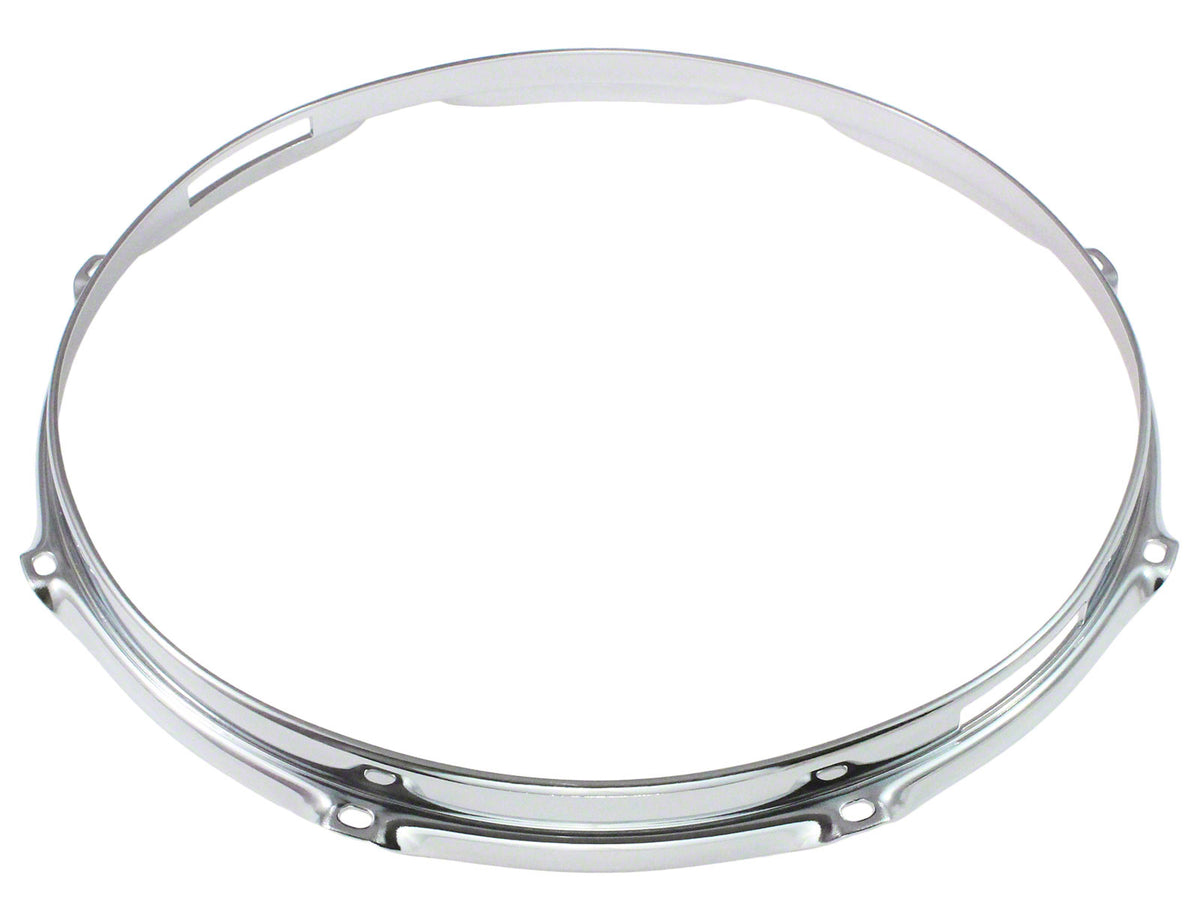 HS23-12-8S - 12" 8 HOLES SNARE SIDE 2.3MM S-STYLE TRIPLE FLANGE DRUM HOOP