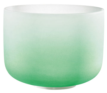 MEINL SONIC ENERGY CRYSTAL SINGING BOWL 11" COLOUR-FROSTED GREEN NOTE F4 HEART CHAKRA