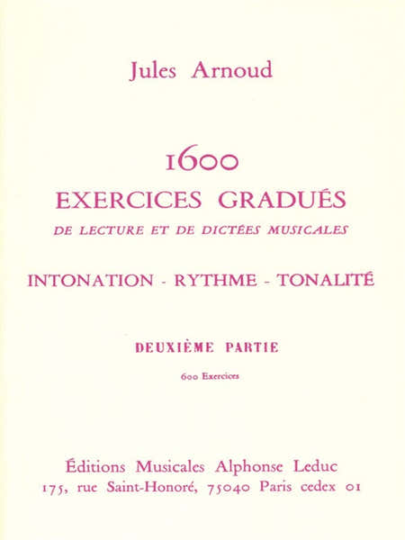 Leduc 1600 Exercices gradués Vol.2